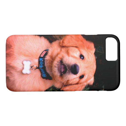 Personaliseer Golden Retriever Puppy Case-Mate iPhone Case (Achterkant (Horizontaal))