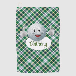 Personaliseer Golf Emoji  Golfhanddoek