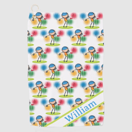 Personaliseer  golfhanddoek (Voorkant)