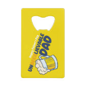 Personaliseer Grappige Ongelooflijke Pap Creditkaart Flessenopener (Voorkant)