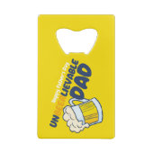 Personaliseer Grappige Ongelooflijke Pap Creditkaart Flessenopener (Achterkant)