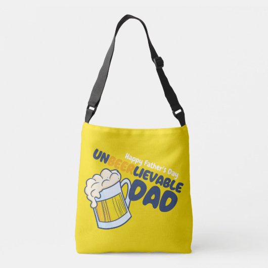 Personaliseer Grappige Ongelooflijke Pap Crossbody Tas (Achterkant)