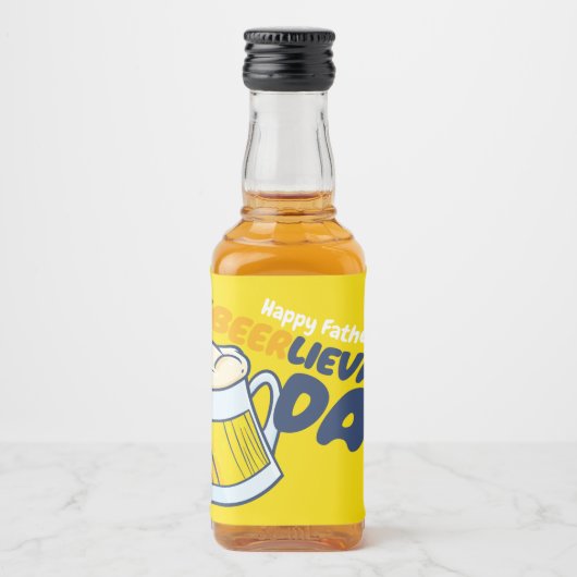 Personaliseer Grappige Ongelooflijke Pap Likeurfles Etiket (Voorkant)