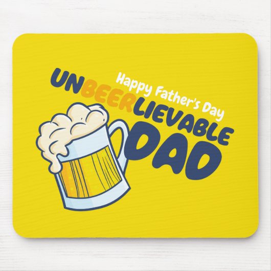 Personaliseer Grappige Ongelooflijke Pap Muismat (Voorkant)