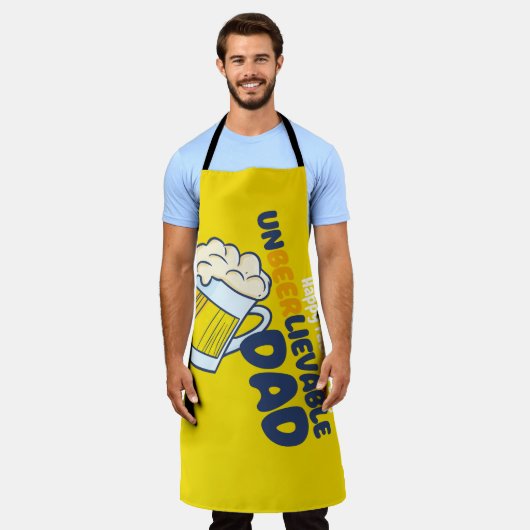 Personaliseer Grappige Ongelooflijke Pap Schort (Gedragen)