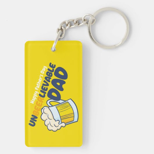 Personaliseer Grappige Ongelooflijke Pap Sleutelhanger (achterkant)