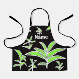 Personaliseer Green Leaf Kinder Schort
