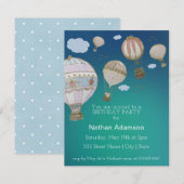 Personaliseer grillige hete luchtballonnen kaart (Voorkant / Achterkant)