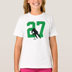Personaliseer Groen de Naam van de Speler van de H T-shirt