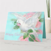Personaliseer grote "Prettig Pasen" Duif Kaart (Voorkant)