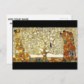 Personaliseer. Gustav Klimt. Levensboom. Briefkaart (Voorkant / Achterkant)