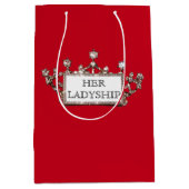 Personaliseer "HAAR Ladyship"-cadeautas Medium Cadeauzakje (Voorkant)