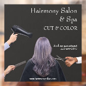 Personaliseer haar Salon Eenvoudig knippen en kleu Raamsticker (Vel 2)