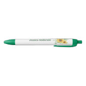 Personaliseer Hallo De Lente Zonnebloem Zwarte Inkt Pen (Bodem)
