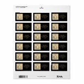 Personaliseer Halloween Ghost Lantern Retouradres Etiket (Full Sheet)