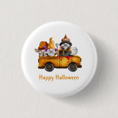 Personaliseer Halloween Gnomen Happy Halloween Ronde Button 3,2 Cm (Voorkant)