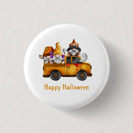 Personaliseer Halloween-kabouters Fijne Halloween Ronde Button 3,2 Cm