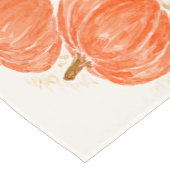 Personaliseer handgeschilderde Waterverf pompoenen Korte Tafelloper (Hoek)