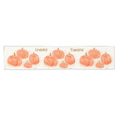 Personaliseer handgeschilderde Waterverf pompoenen Korte Tafelloper (Horizontaal)