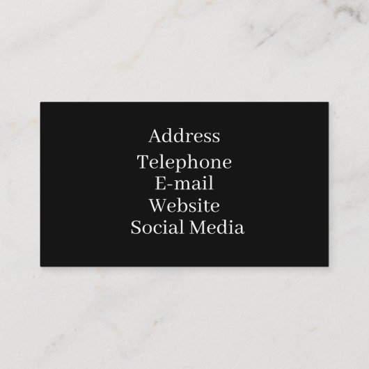 Personaliseer. Handyman/Mechaniek. Visitekaartje (Achterkant)