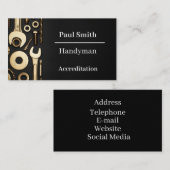 Personaliseer. Handyman/Mechaniek. Visitekaartje (Voorkant / Achterkant)