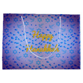 Personaliseer HANUKKAH Dove Gift Bag Groot Cadeauzakje (Achterkant)
