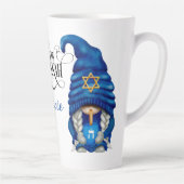 Personaliseer Hanukkah-kabouters Latte Mok (Rechts)