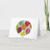 Personaliseer Happy Birthday Balloons Kaart