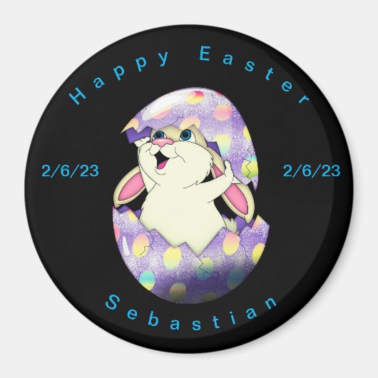 Personaliseer Happy Easter magneet (Voorkant)