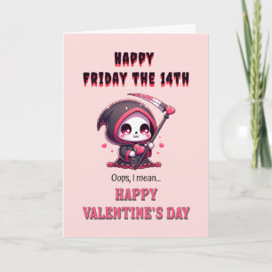 Personaliseer Happy Friday the 14th Valentijnsdag Kaart