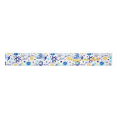 Personaliseer HAPPY HANUKKAH Holiday Wide Ribbon Satijnen Lint (Voorkant)