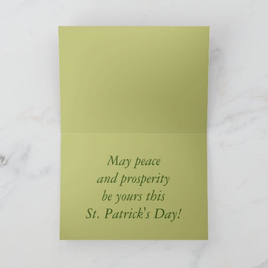 Personaliseer Happy St Patrick's Day Kaart (Binnen)