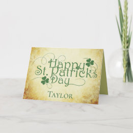 Personaliseer Happy St Patrick's Day Kaart