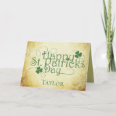 Personaliseer Happy St Patrick's Day Kaart (Voorkant)