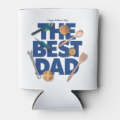 Personaliseer Happy Vaderdag | De beste vader Blikjeskoeler (Voorkant)