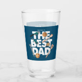 Personaliseer Happy Vaderdag | De beste vader-donk Glas (Achterkant)