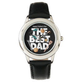 Personaliseer Happy Vaderdag | De beste vader-donk Horloge