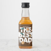 Personaliseer Happy Vaderdag | De beste vader-donk Likeurfles Etiket (Voorkant)