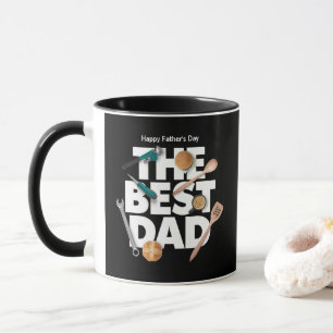 Personaliseer Happy Vaderdag   De beste vader-donk Mok