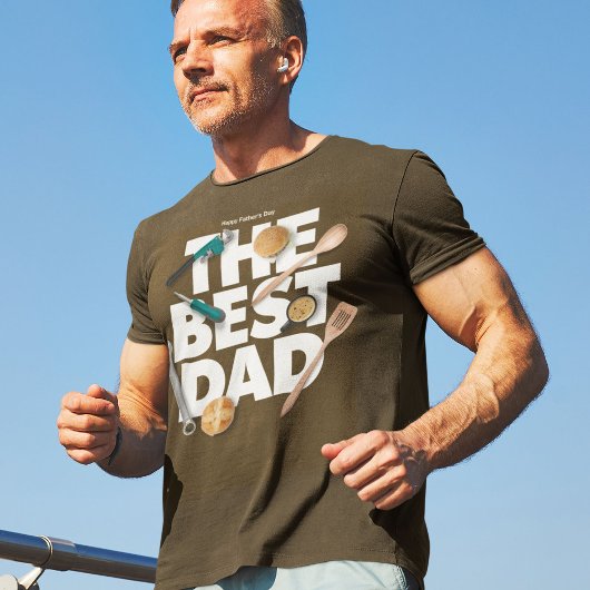 Personaliseer Happy Vaderdag | De beste vader-donk T-shirt