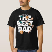 Personaliseer Happy Vaderdag | De beste vader-donk T-shirt (Voorkant)