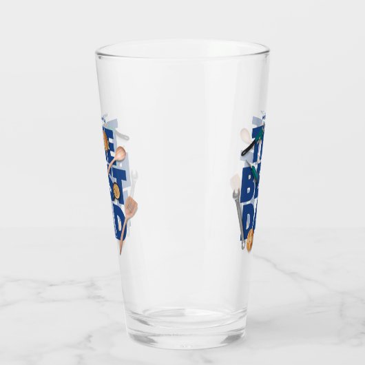 Personaliseer Happy Vaderdag | De beste vader Glas (Links)