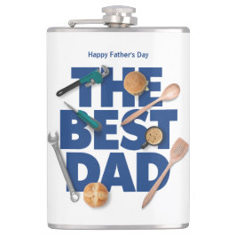 Personaliseer Happy Vaderdag | De beste vader Heupfles