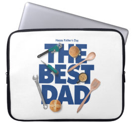 Personaliseer Happy Vaderdag | De beste vader Laptop Sleeve