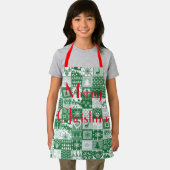 Personaliseer HART GINGERBREAD KERSTBOOM Schort (Insitu)