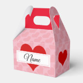 Personaliseer, hart van liefde bedankdoosjes (Achterkant)