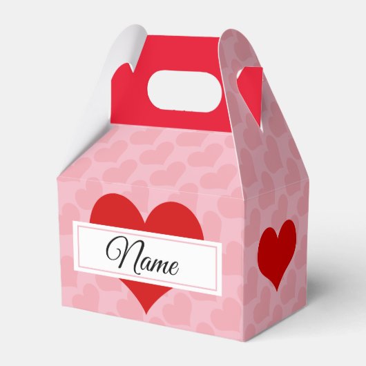 Personaliseer, hart van liefde bedankdoosjes (Achterkant)