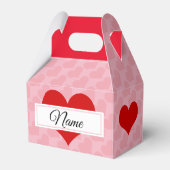 Personaliseer, hart van liefde bedankdoosjes (Voorkant Zijde)