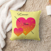 Personaliseer HEARTS Sierkussen (Deken)