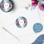 Personaliseer, Hemelse Bloemengunst/Envelopzegel Ronde Sticker